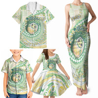 Hawaii Pineapple Family Matching Tank Maxi Dress and Hawaiian Shirt Cute Cosplay Turtle Plumeria Spiral