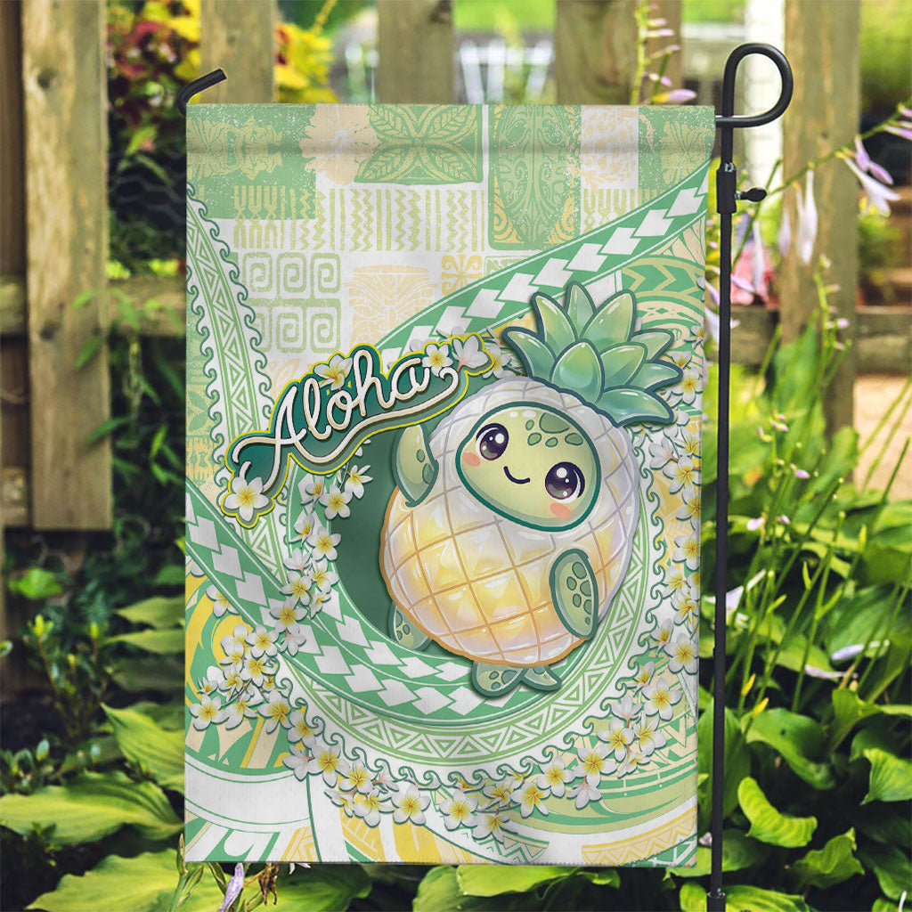 Hawaii Pineapple Garden Flag Cute Cosplay Turtle Plumeria Spiral