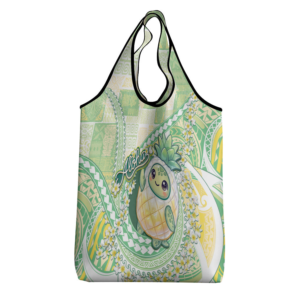 Hawaii Pineapple Grocery Bag Cute Cosplay Turtle Plumeria Spiral