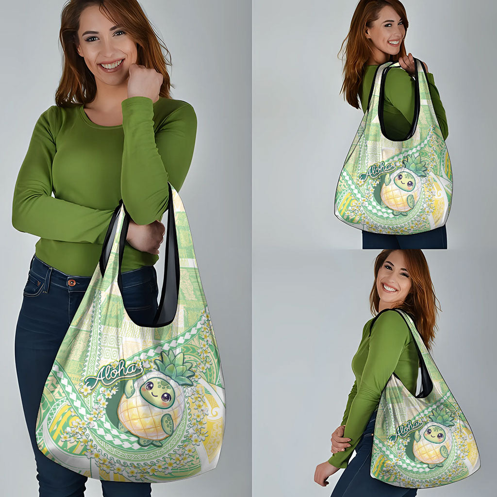 Hawaii Pineapple Grocery Bag Cute Cosplay Turtle Plumeria Spiral