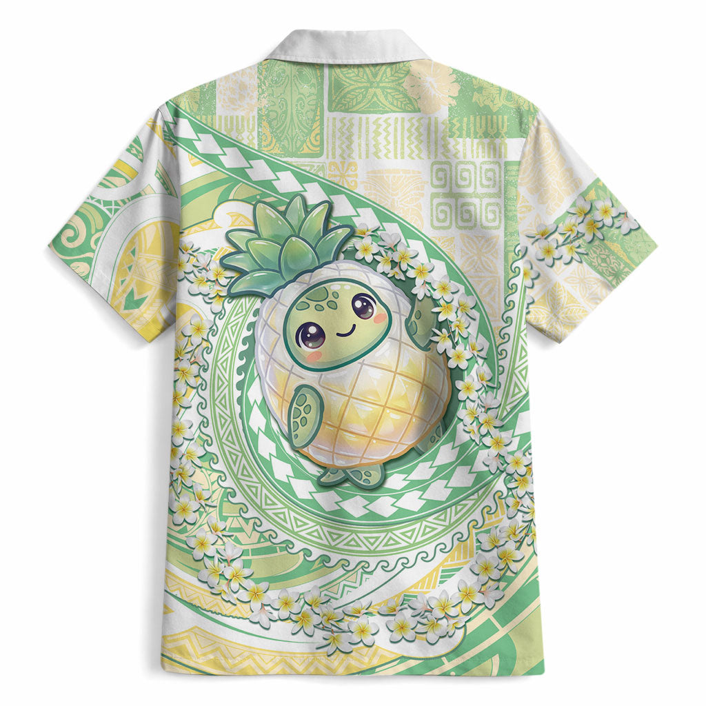 Hawaii Pineapple Hawaiian Shirt Cute Cosplay Turtle Plumeria Spiral