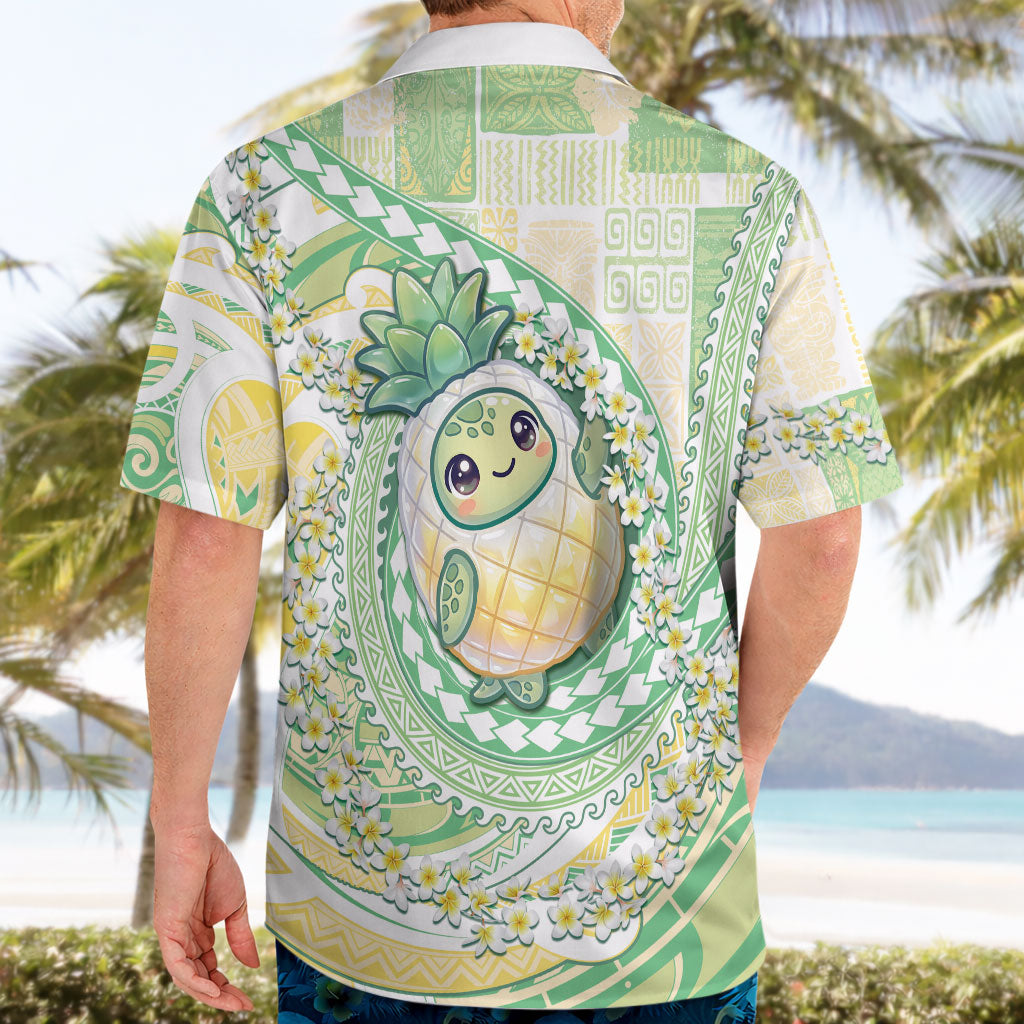 Hawaii Pineapple Hawaiian Shirt Cute Cosplay Turtle Plumeria Spiral