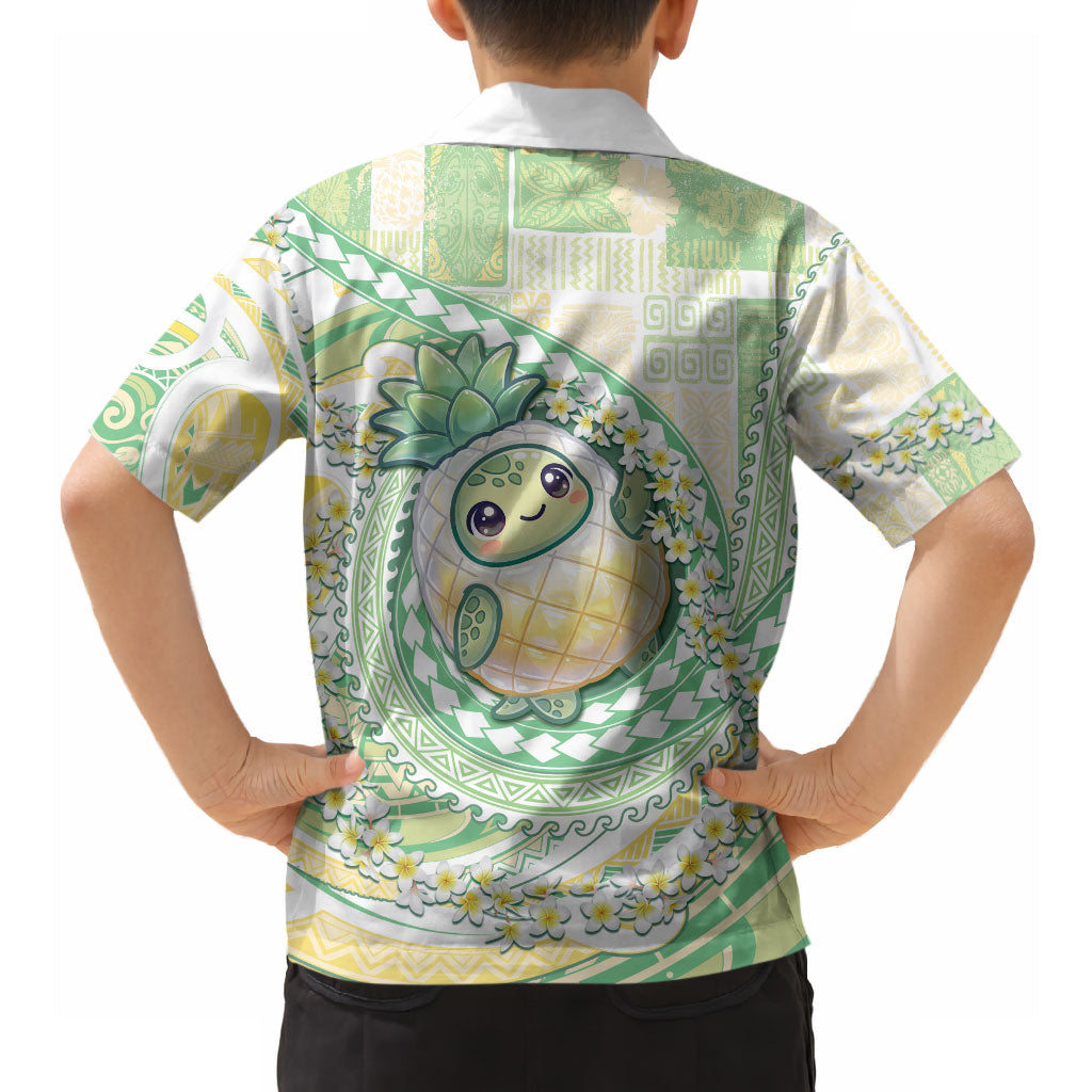Hawaii Pineapple Hawaiian Shirt Cute Cosplay Turtle Plumeria Spiral