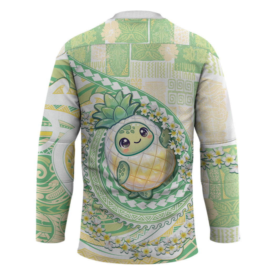 Hawaii Pineapple Hockey Jersey Cute Cosplay Turtle Plumeria Spiral