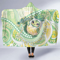 Hawaii Pineapple Hooded Blanket Cute Cosplay Turtle Plumeria Spiral