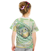 Hawaii Pineapple Kid T Shirt Cute Cosplay Turtle Plumeria Spiral