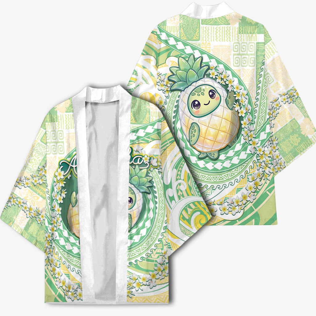 Hawaii Pineapple Kimono Cute Cosplay Turtle Plumeria Spiral