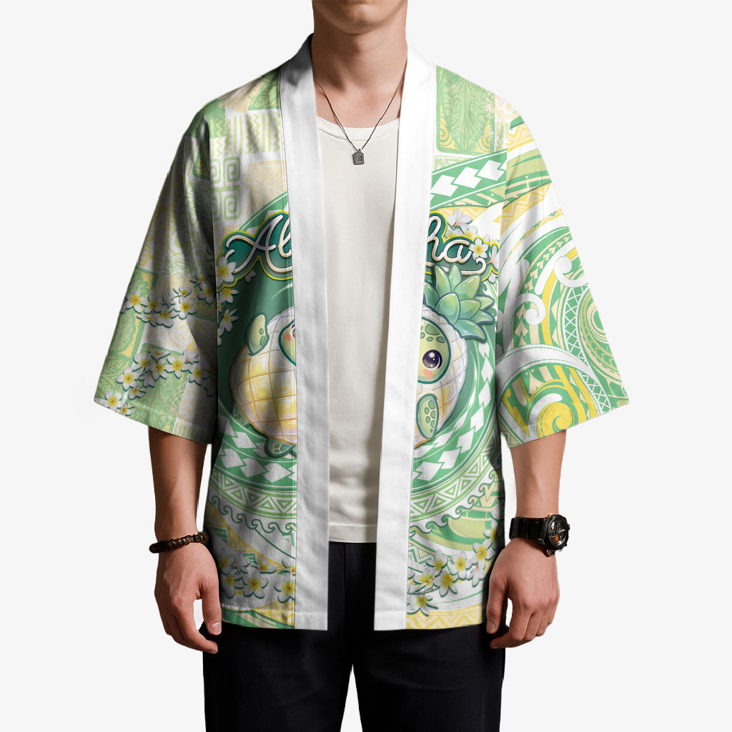 Hawaii Pineapple Kimono Cute Cosplay Turtle Plumeria Spiral