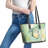 Hawaii Pineapple Leather Tote Bag Cute Cosplay Turtle Plumeria Spiral