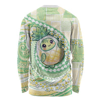 Hawaii Pineapple Long Sleeve Shirt Cute Cosplay Turtle Plumeria Spiral