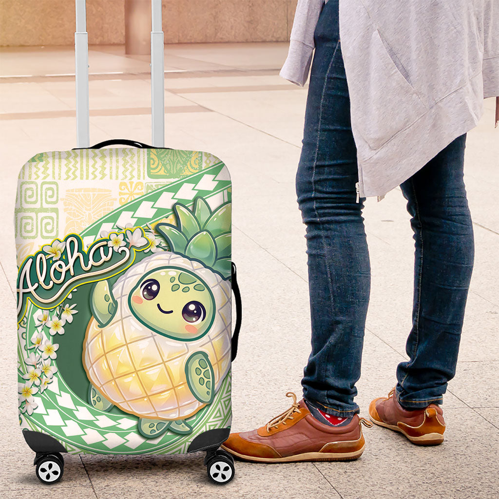 Hawaii Pineapple Luggage Cover Cute Cosplay Turtle Plumeria Spiral