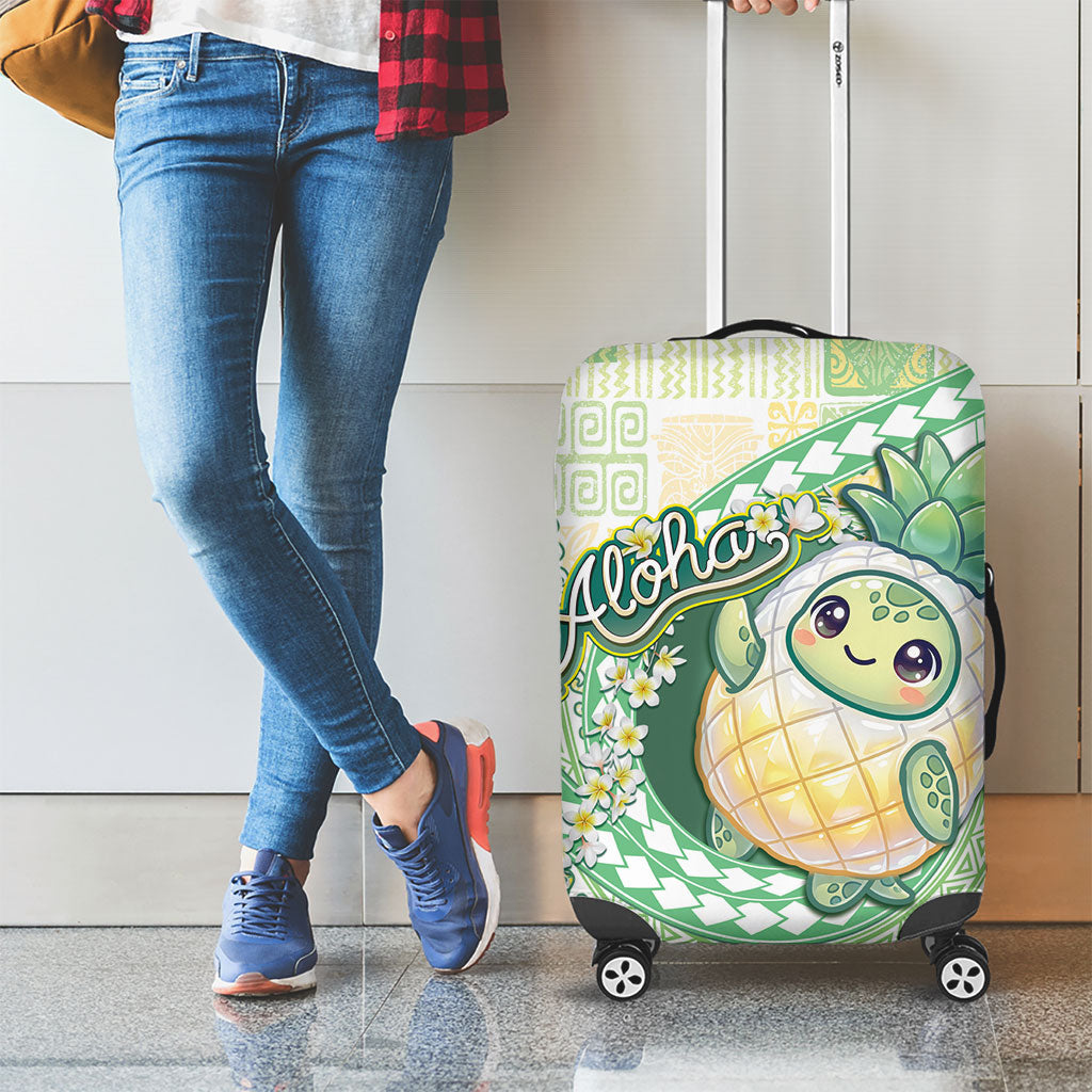 Hawaii Pineapple Luggage Cover Cute Cosplay Turtle Plumeria Spiral
