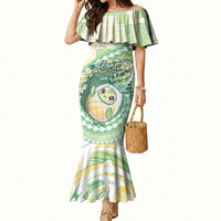 Hawaii Pineapple Mermaid Dress Cute Cosplay Turtle Plumeria Spiral