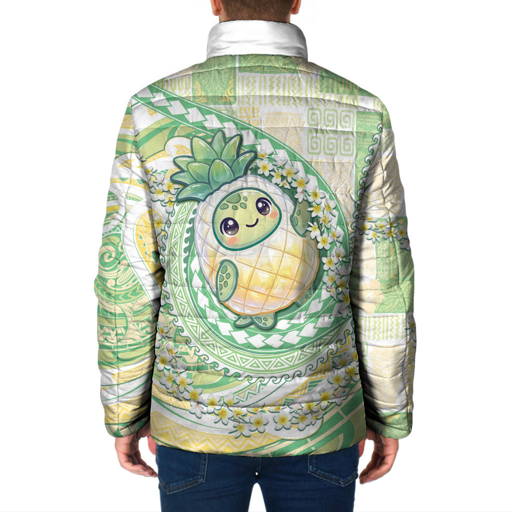 Hawaii Pineapple Padded Jacket Cute Cosplay Turtle Plumeria Spiral