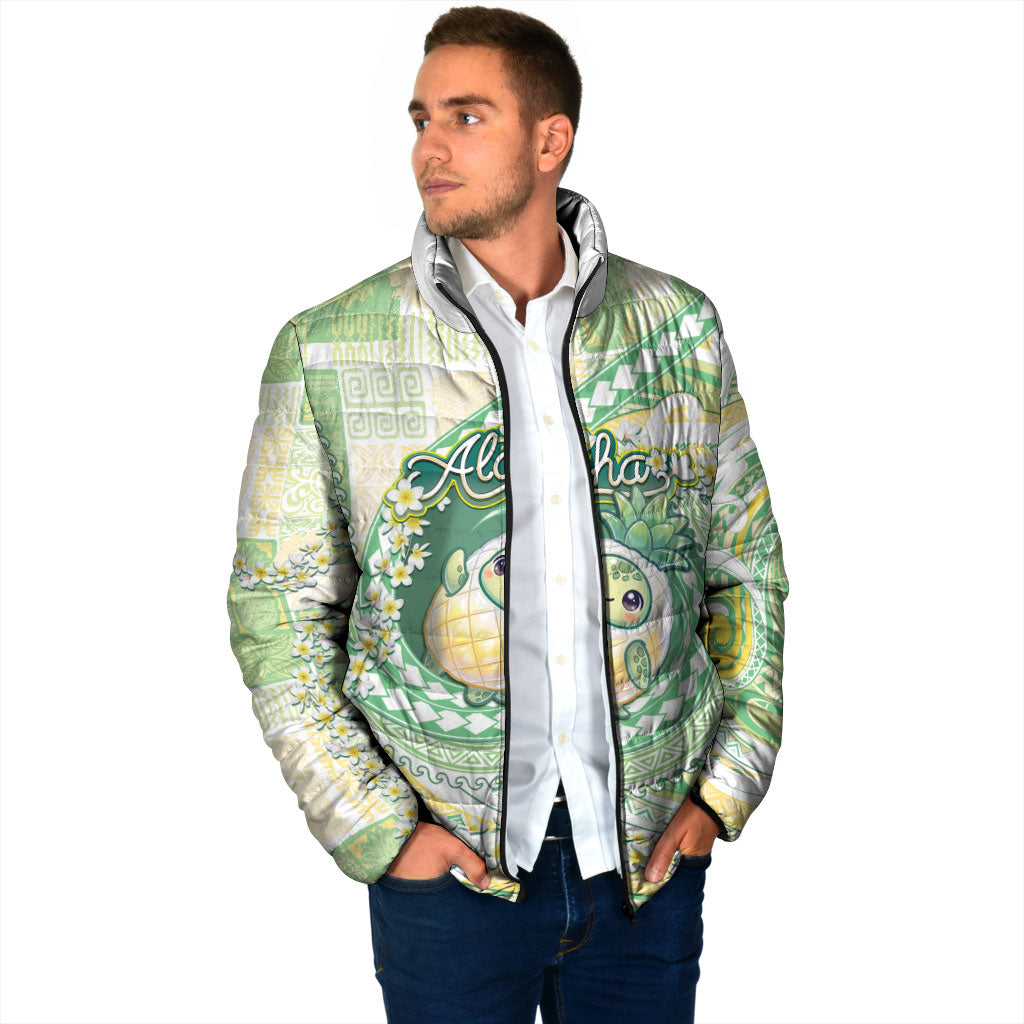 Hawaii Pineapple Padded Jacket Cute Cosplay Turtle Plumeria Spiral