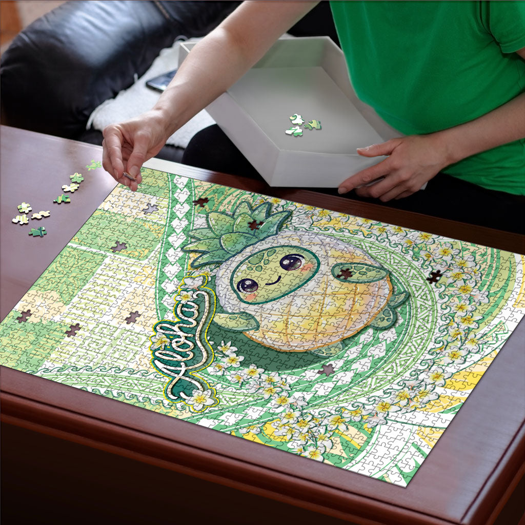 Hawaii Pineapple Puzzle Cute Cosplay Turtle Plumeria Spiral