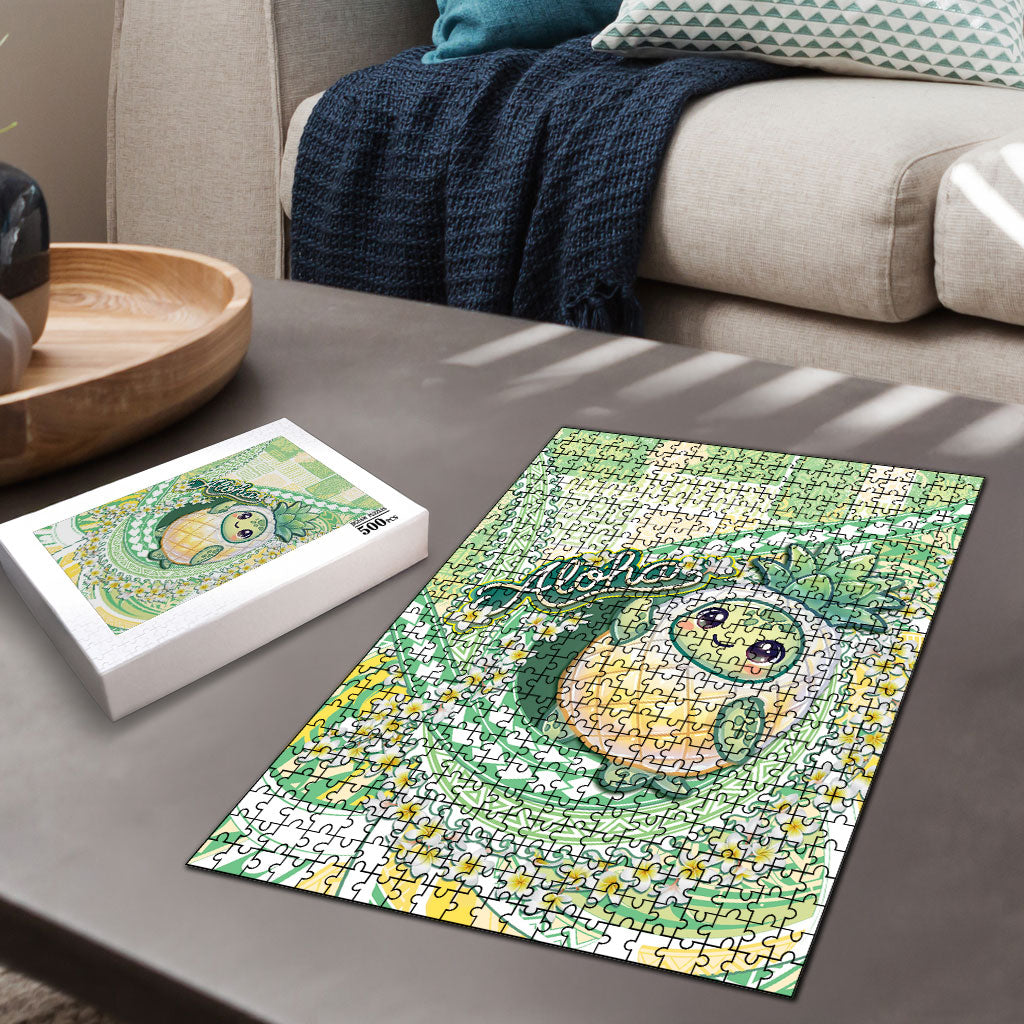 Hawaii Pineapple Puzzle Cute Cosplay Turtle Plumeria Spiral