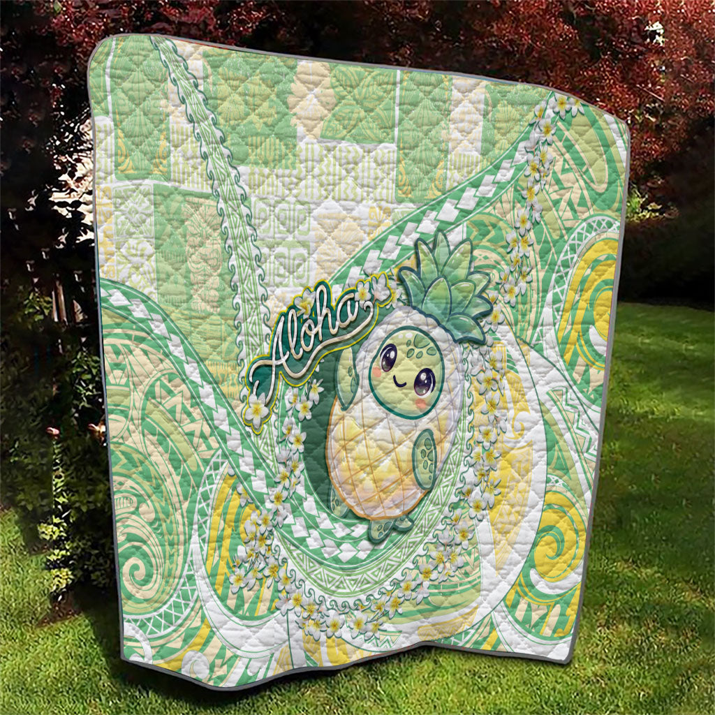 Hawaii Pineapple Quilt Cute Cosplay Turtle Plumeria Spiral