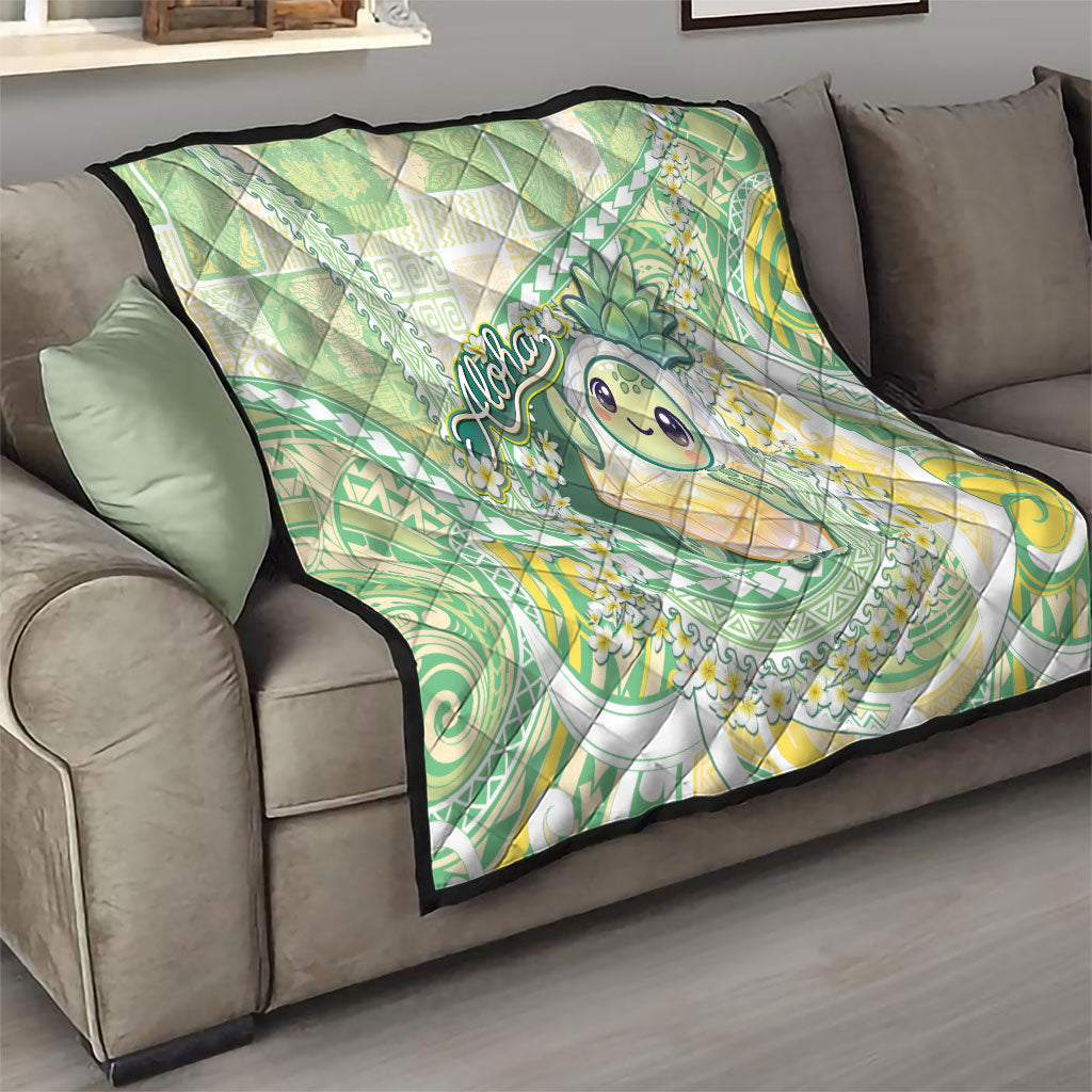 Hawaii Pineapple Quilt Cute Cosplay Turtle Plumeria Spiral