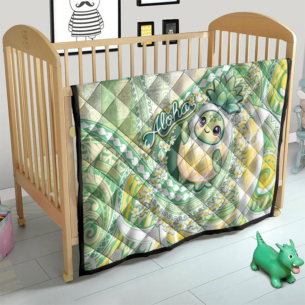 Hawaii Pineapple Quilt Cute Cosplay Turtle Plumeria Spiral