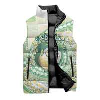 Hawaii Pineapple Sleeveless Puffer Jacket Cute Cosplay Turtle Plumeria Spiral