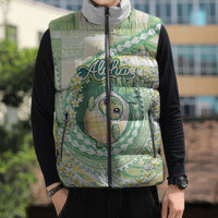Hawaii Pineapple Sleeveless Puffer Jacket Cute Cosplay Turtle Plumeria Spiral