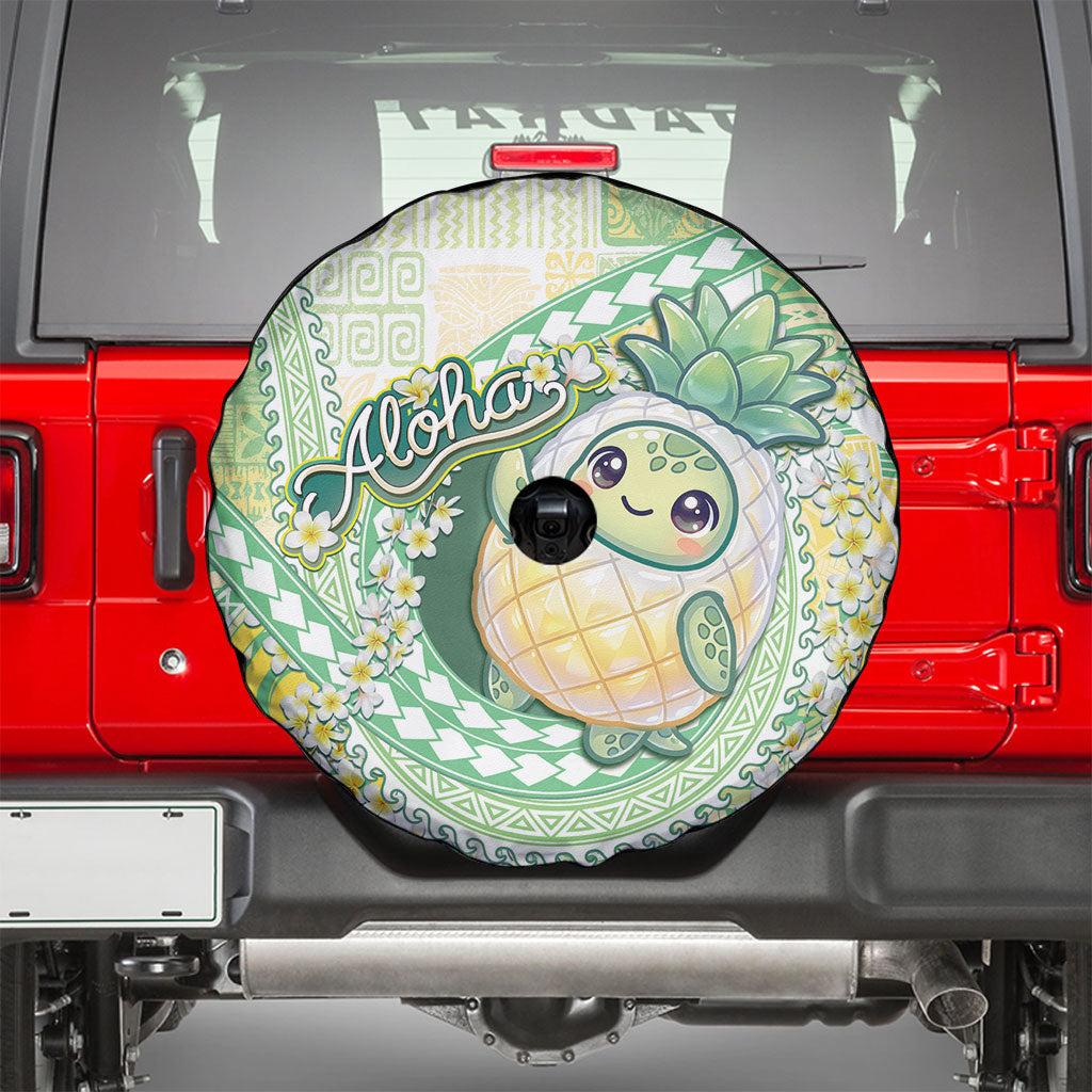 Hawaii Pineapple Spare Tire Cover Cute Cosplay Turtle Plumeria Spiral