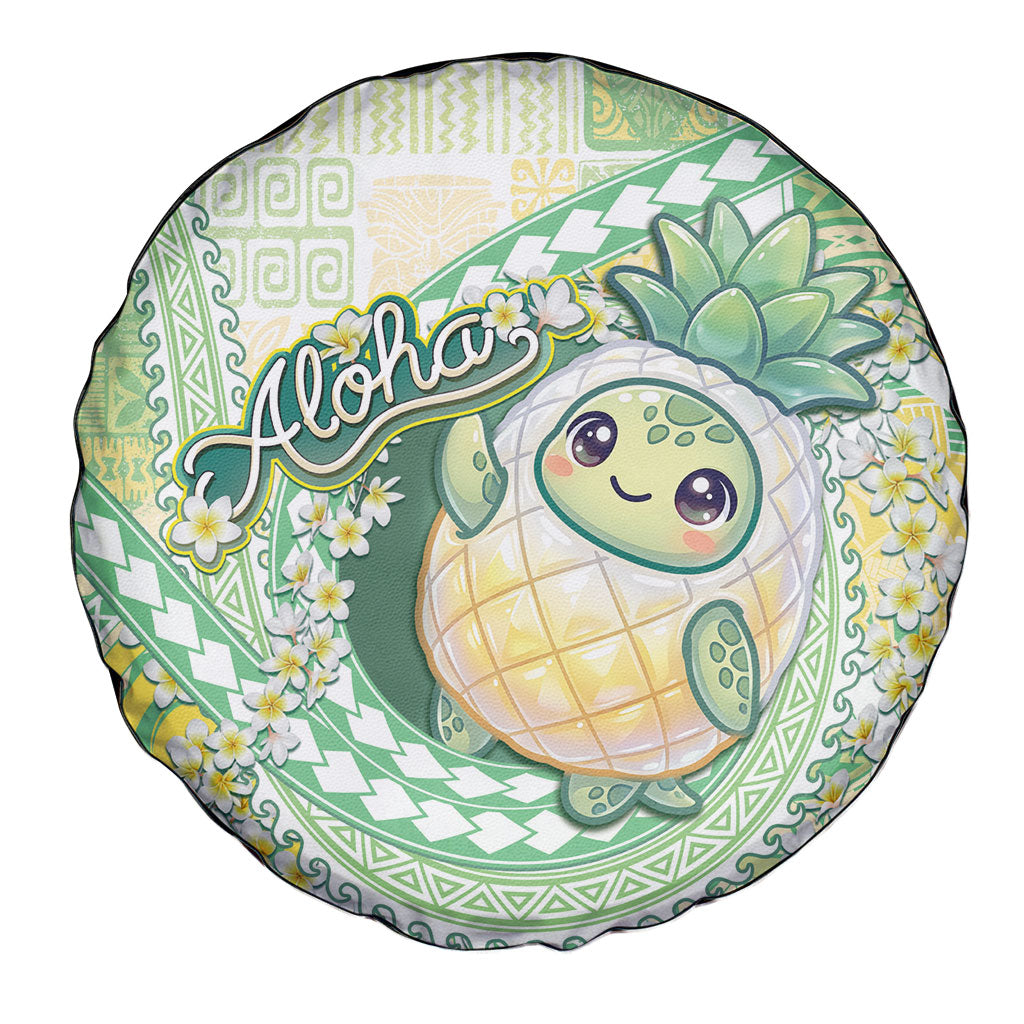 Hawaii Pineapple Spare Tire Cover Cute Cosplay Turtle Plumeria Spiral