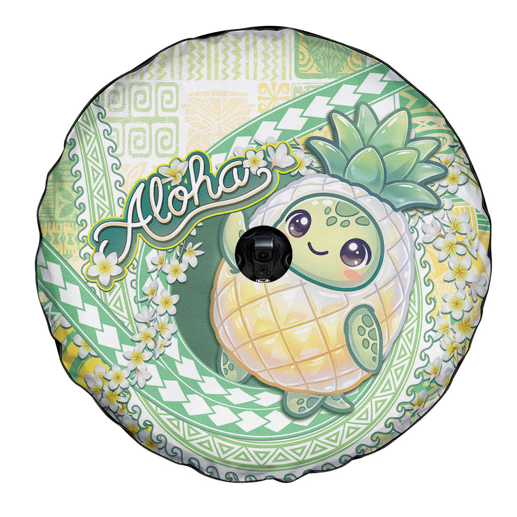 Hawaii Pineapple Spare Tire Cover Cute Cosplay Turtle Plumeria Spiral