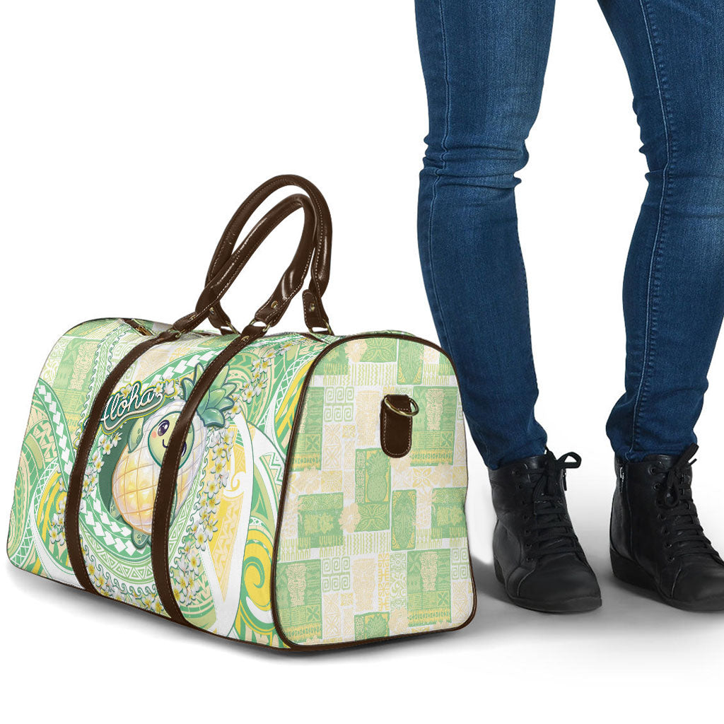 Hawaii Pineapple Travel Bag Cute Cosplay Turtle Plumeria Spiral