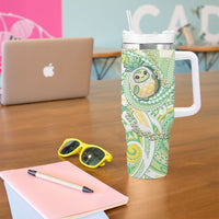 Hawaii Pineapple Tumbler With Handle Cute Cosplay Turtle Plumeria Spiral