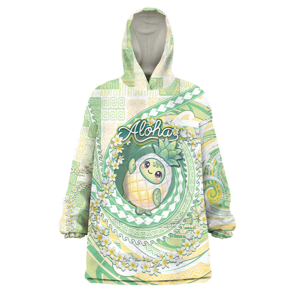 Hawaii Pineapple Wearable Blanket Hoodie Cute Cosplay Turtle Plumeria Spiral
