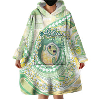 Hawaii Pineapple Wearable Blanket Hoodie Cute Cosplay Turtle Plumeria Spiral