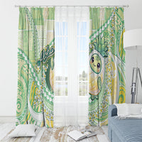 Hawaii Pineapple Window Curtain Cute Cosplay Turtle Plumeria Spiral