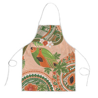 Hawaii Papaya Apron Cute Cosplay Humuhumu Fish Plumeria Waves