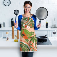 Hawaii Papaya Apron Cute Cosplay Humuhumu Fish Plumeria Waves