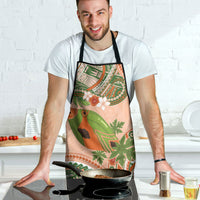 Hawaii Papaya Apron Cute Cosplay Humuhumu Fish Plumeria Waves