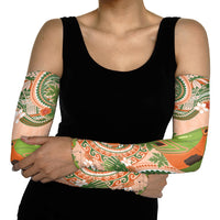 Hawaii Papaya Arm Sleeves Cute Cosplay Humuhumu Fish Plumeria Waves