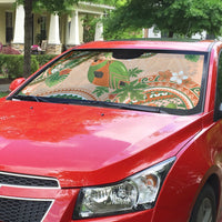 Hawaii Papaya Auto Sun Shade Cute Cosplay Humuhumu Fish Plumeria Waves