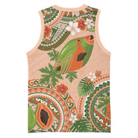 Hawaii Papaya Basketball Jersey Cute Cosplay Humuhumu Fish Plumeria Waves