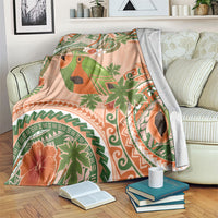 Hawaii Papaya Blanket Cute Cosplay Humuhumu Fish Plumeria Waves