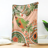 Hawaii Papaya Blanket Cute Cosplay Humuhumu Fish Plumeria Waves