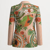 Hawaii Papaya Blazer Cute Cosplay Humuhumu Fish Plumeria Waves