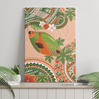 Hawaii Papaya Canvas Wall Art Cute Cosplay Humuhumu Fish Plumeria Waves