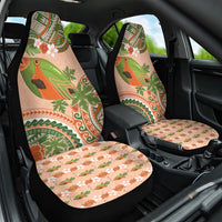 Hawaii Papaya Car Seat Cover Cute Cosplay Humuhumu Fish Plumeria Waves