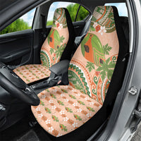 Hawaii Papaya Car Seat Cover Cute Cosplay Humuhumu Fish Plumeria Waves