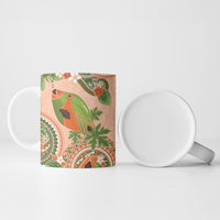 Hawaii Papaya Ceramic Mug Cute Cosplay Humuhumu Fish Plumeria Waves