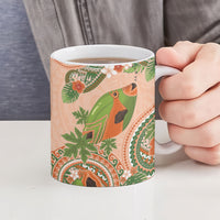 Hawaii Papaya Ceramic Mug Cute Cosplay Humuhumu Fish Plumeria Waves