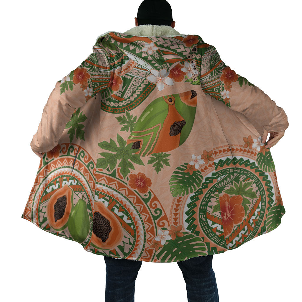 Hawaii Papaya Cloak Cute Cosplay Humuhumu Fish Plumeria Waves