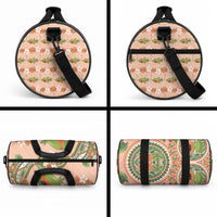 Hawaii Papaya Duffle Bag Cute Cosplay Humuhumu Fish Plumeria Waves